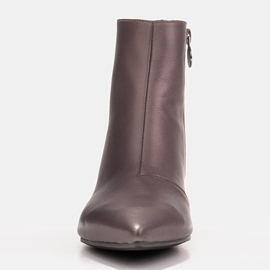 Marco Shoes Marco 1653b stövlar med låga klackar i läder brun 1