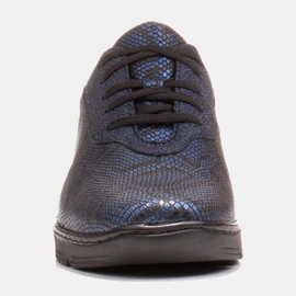 Radoskór Bekväma blå damskor för en bredare fot 1