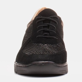 Radoskór Bekväma skor för en bredare fot på en lätt sula svart 1