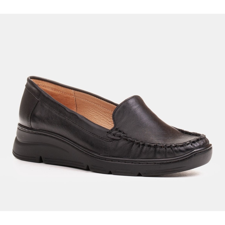 Radoskór Bekväma svarta damskor för en bredare fot 1