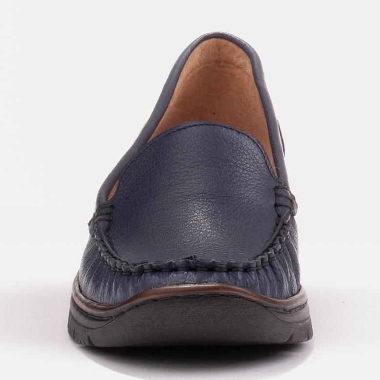 Radoskór Bekväma marinblå damskor för en bredare fot 1