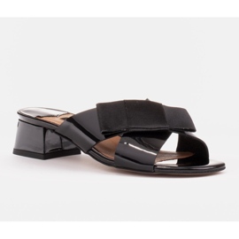 Marco Shoes Eleganta damtofflor med band svart 1