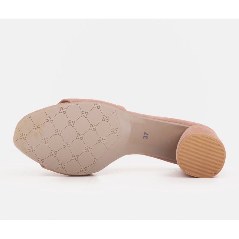 Marco Shoes Marco damtofflor tillverkade av naturmocka rosa 1