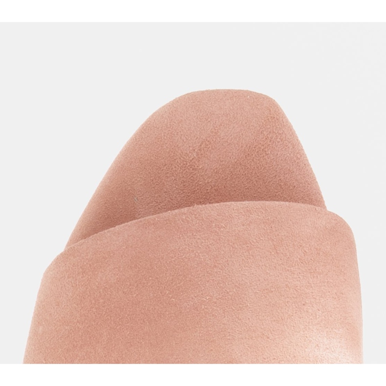 Marco Shoes Marco damtofflor tillverkade av naturmocka rosa 2