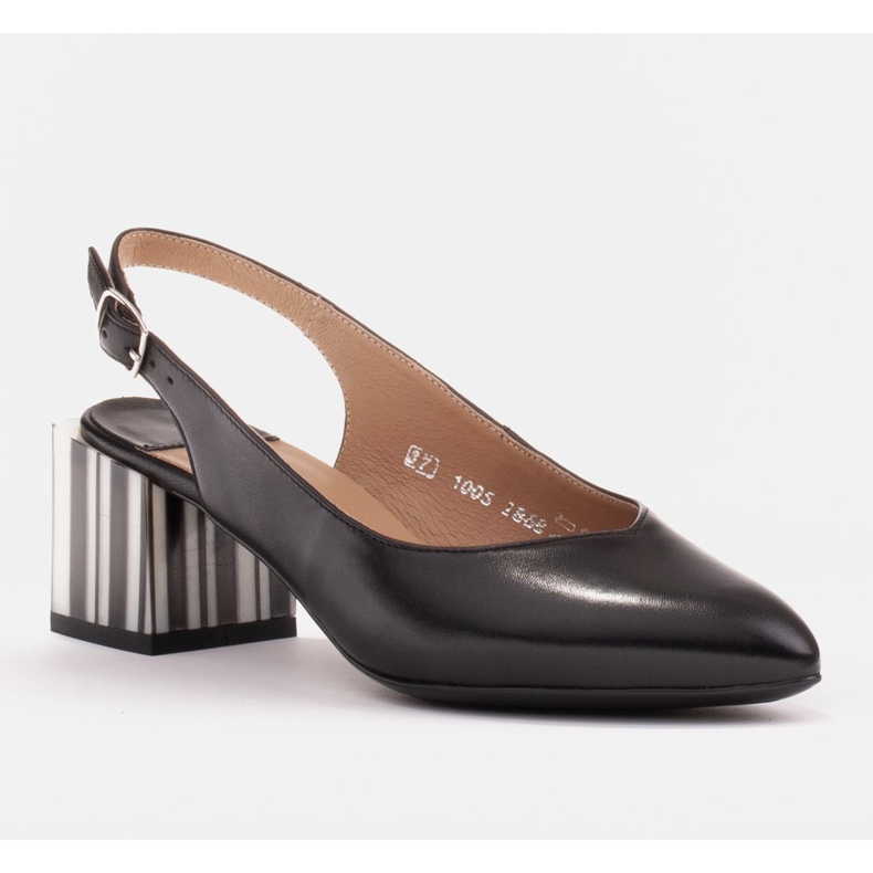 Marco Shoes Eleganta dampumps med en zebrahäl svart 1