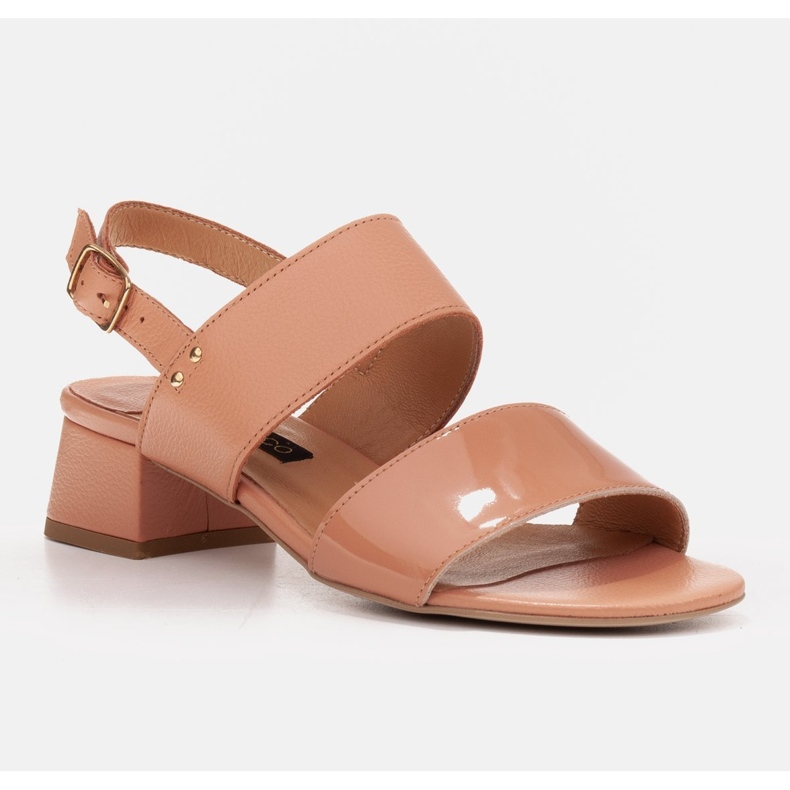 Marco Shoes Cinta sandaler med läderbelagd häl orange 1