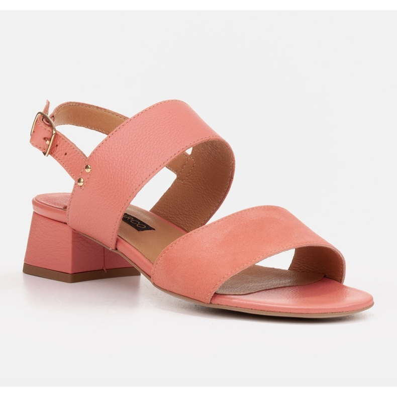 Marco Shoes Cinta sandaler med läderbelagd häl rosa 1