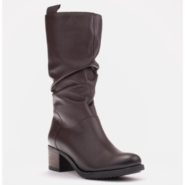 Marco Shoes Läderstövlar 0812b-388-5 brun 1