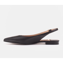 Marco Shoes Sandaler i naturläder i svart färg 2