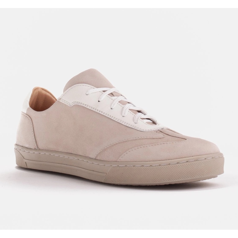 Marco Shoes Sportskor från högkvalitativt naturmocka beige 1