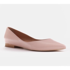 Marco Shoes Kvinnors ballerina med låga sidor rosa 1