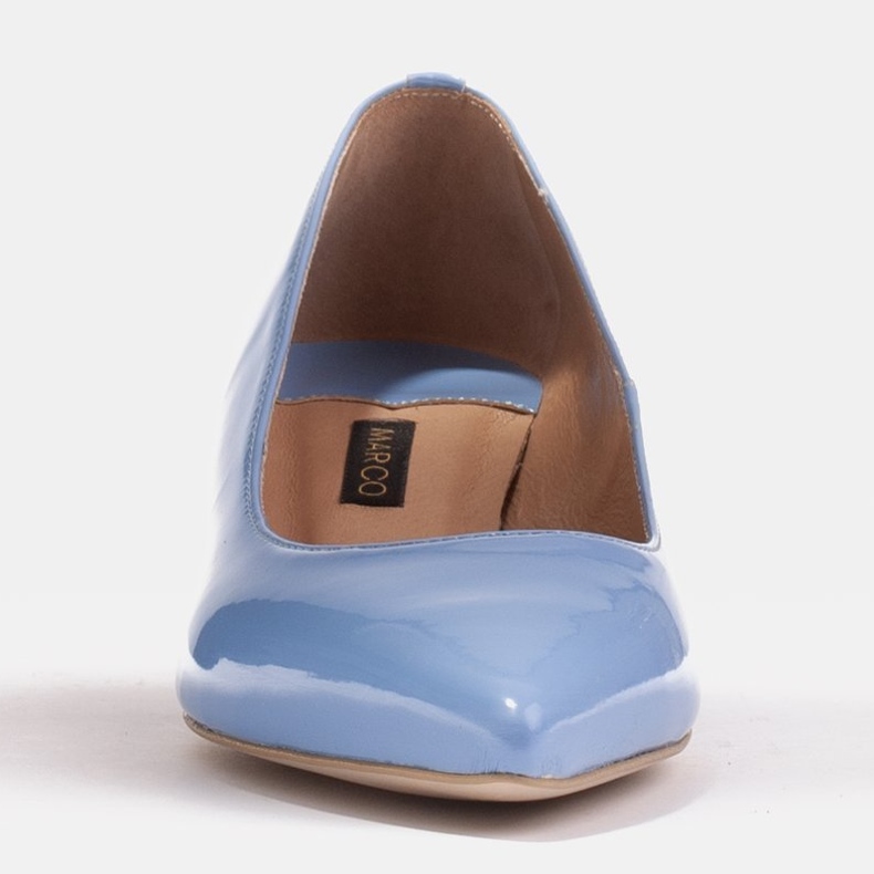 Marco Shoes Eleganta pumps med låga klackar blå 1