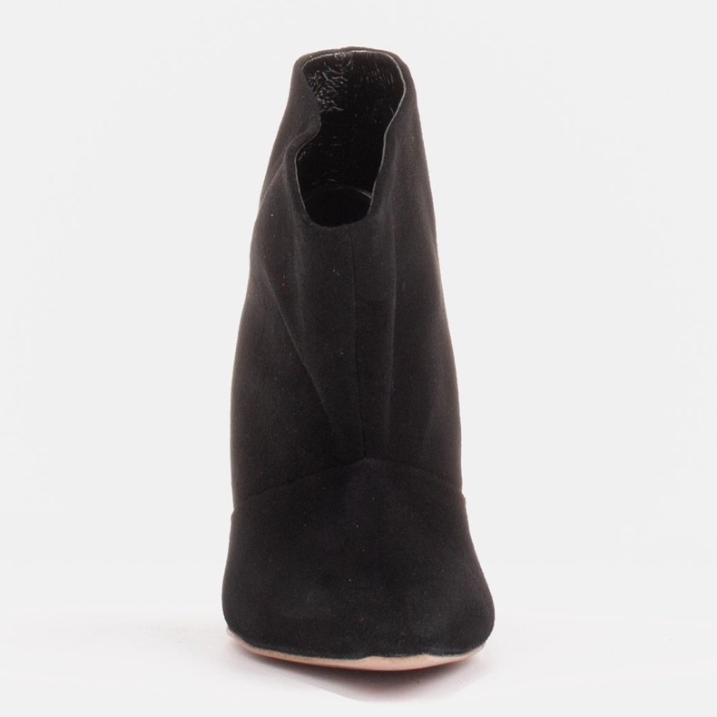 Marco Shoes Lädernålar med förlängd framsida svart 1