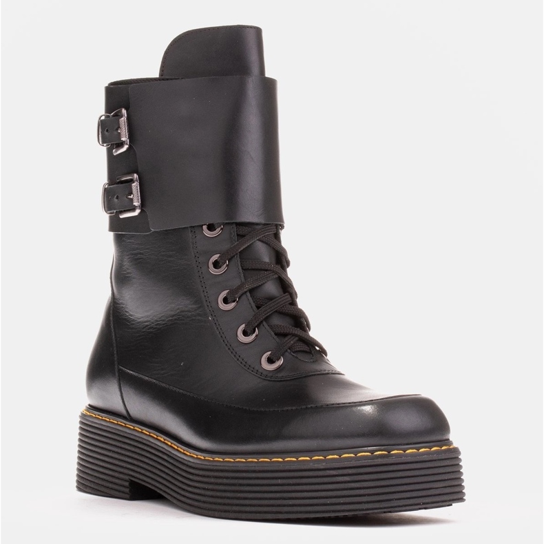 Marco Shoes Federica stövlar med dekorativa spännen svart 1