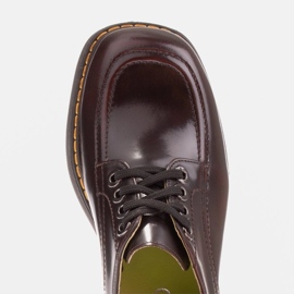 Marco Shoes Chiara loafers i borstad läder svart röd 7
