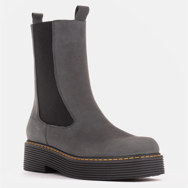 Marco Shoes Greta stövlar med elastiskt gummi grå 1