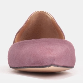 Marco Shoes Kvinnors ballerina med låga sidor purpur 2