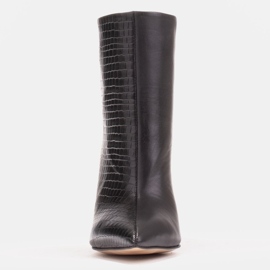 Marco Shoes Stövlar på en stilettklack med sömmar svart 1