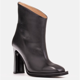 Marco Shoes Eleganta stövlar med sömmar svart 1