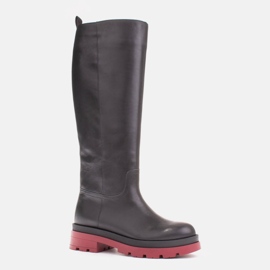 Marco Shoes Trapper stövlar med en vanlig ovandel svart 1