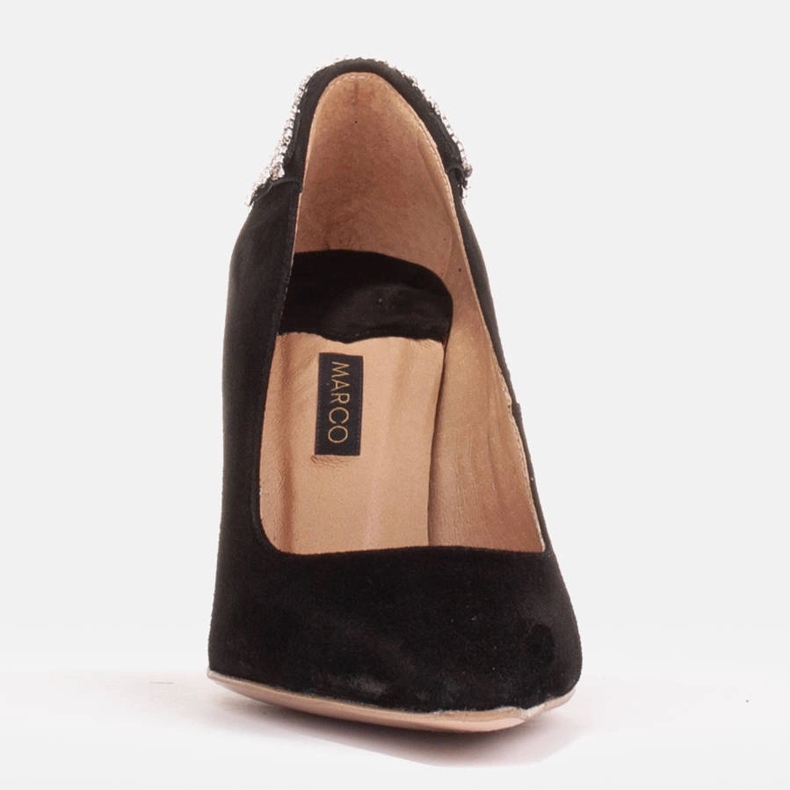 Marco Shoes Mockaklackar med kristaller svart 2