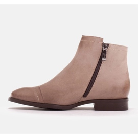 Marco Shoes Stövlar med dekorativt spänne beige 2