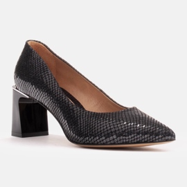 Marco Shoes Pumps i naturlig mocka svart 1