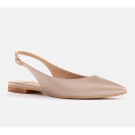 Marco Shoes Sandaler i naturligt läder i gyllene färg 1965P-1232-1 beige 1