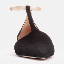 Marco Shoes Sandaler i mocka med ankelrem svart 2