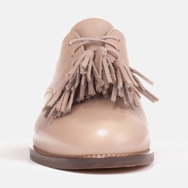 Marco Shoes Snörskor med fransar 2222P-1250-1 beige 1