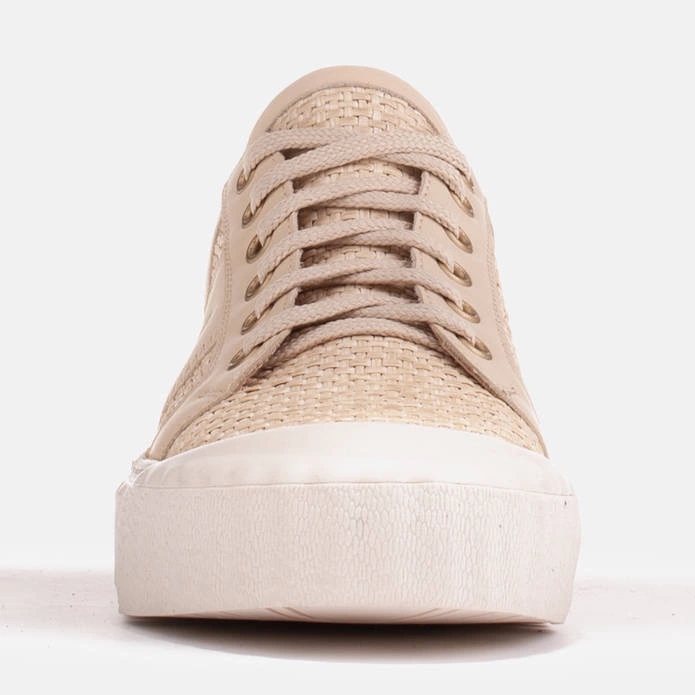Marco Shoes Sneakers med naturlig raffia beige 1