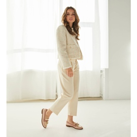 Marco Shoes Loafers med dekorativa fransar beige rosa 1