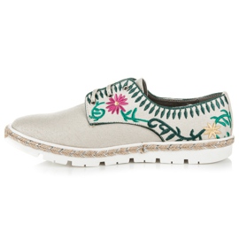 Kylie Damskor med broderi brun 1