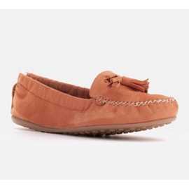 Marco Shoes Smidiga loafers med ett elastiskt band orange 1