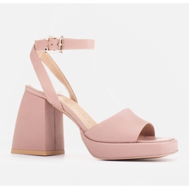 Marco Shoes Sandaler på en boosterplattform rosa 2