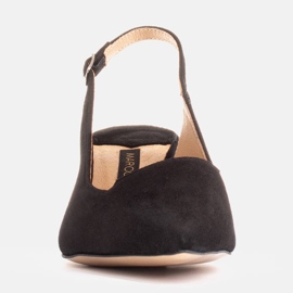 Marco Shoes Sandaler gjorda av delikat naturlig mocka svart 1