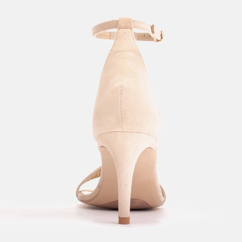 Marco Shoes Eleganta sandaler gjorda av naturlig mocka beige 2