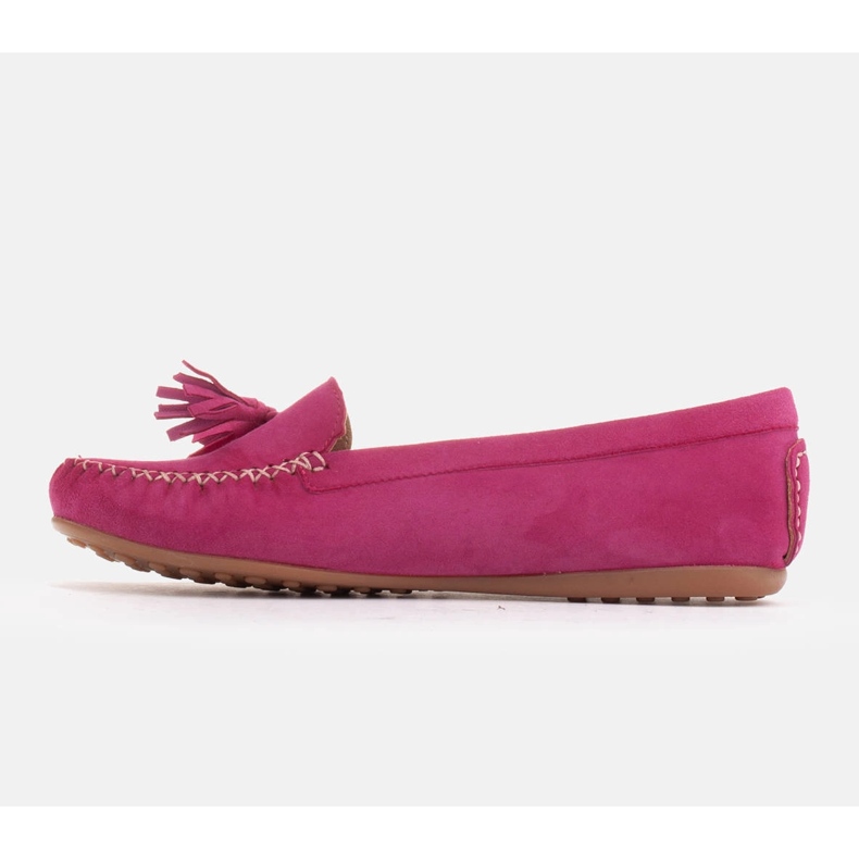 Marco Shoes Lila Loafer Ballerina i mocka 1979P-770-1 purpur rosa 2