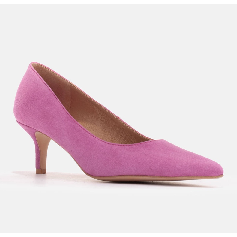 Marco Shoes Eleganta stiletter med lägre klack rosa 1