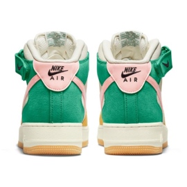 Nike Air Force 1 Mid M DR0158-100 beige rosa mångfärgad grön gul 1