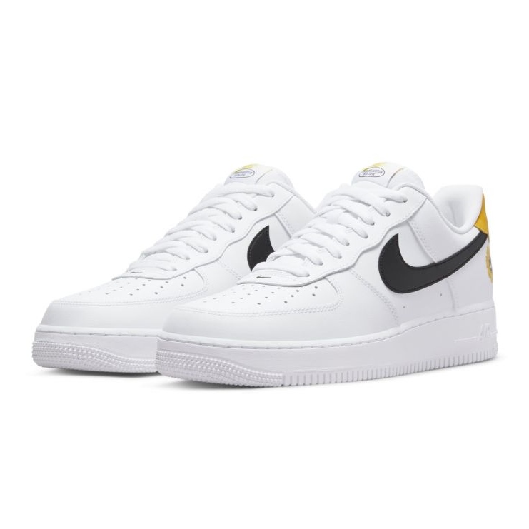 Nike Air Force 1 '07 LV8 M DM0118-100 vit svart gul 1