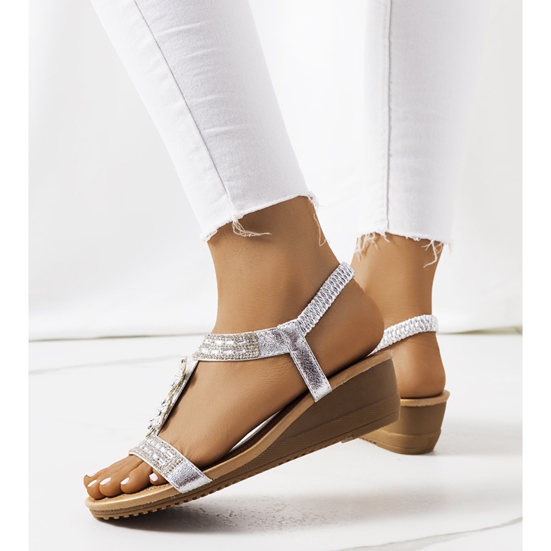 Silver Amisha kil sandaler silver- 1