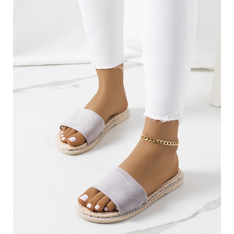 Gråa Staton tofflor för dam 1