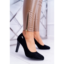 Dam Pumps Black On a Heel Mocka Sergio Leone Campbell svart 2