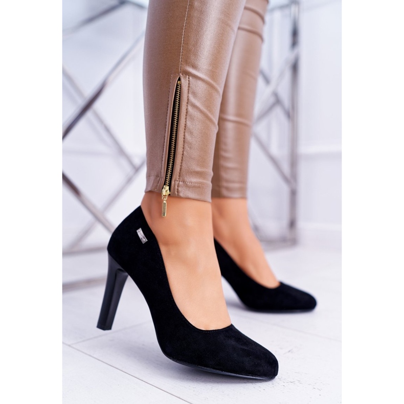 Dam Pumps Black On a Heel Mocka Sergio Leone Campbell svart 2