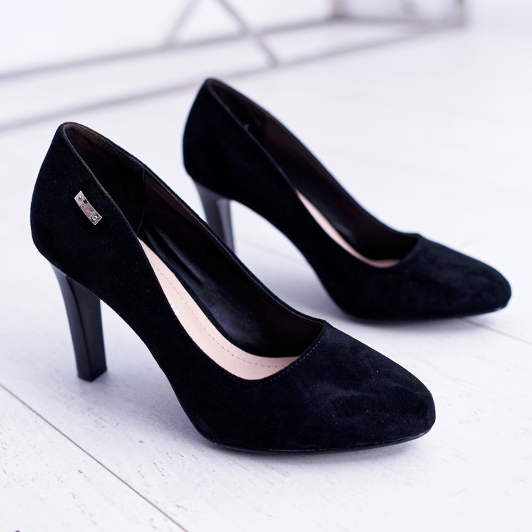 Dam Pumps Black On a Heel Mocka Sergio Leone Campbell svart 1