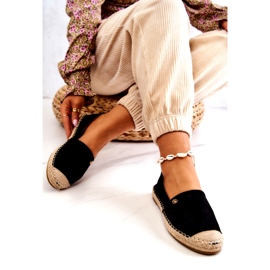 PE1 Espadriller i mocka för kvinnor Svart Joaquin 3