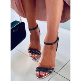 Tessa Svarta sandaler med hög klack 1