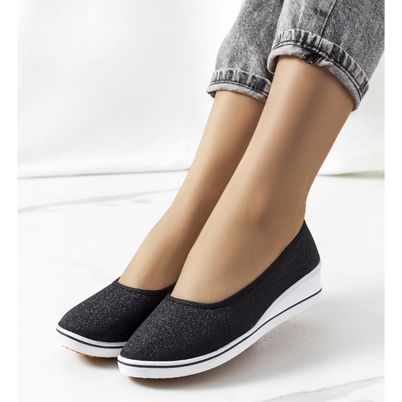 Svarta wedge sneakers från Friis 1