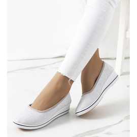 Silver wedge sneakers Friis 1